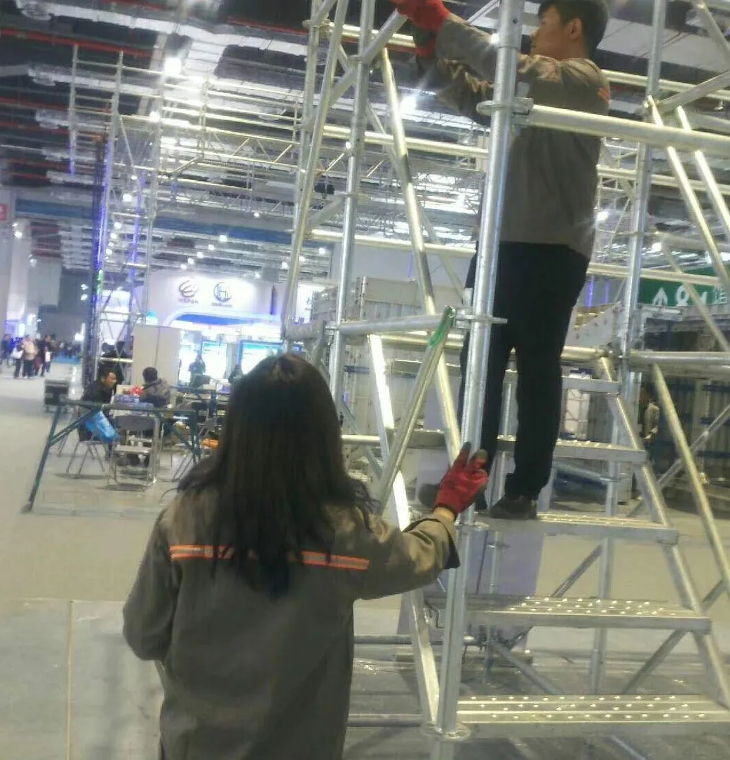 Heavy duty OD 60 ring lock scaffolding system for bridge