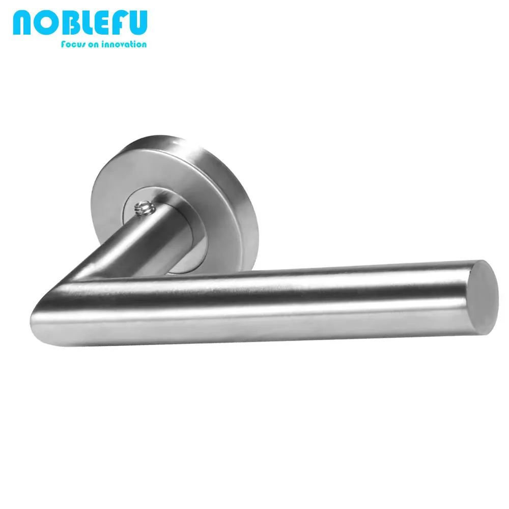 Custom architectural furniture Silver door handle with lock Interior door Hardware handle door handle