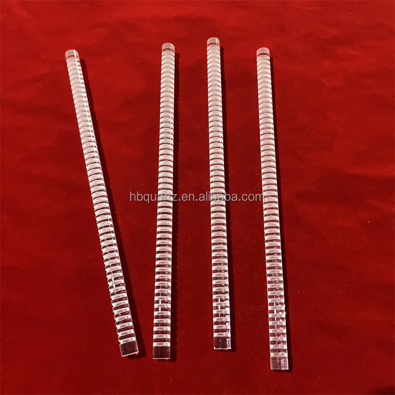 Прозрачный кварцевый стеклянный стержень кварцевый бар с индивидуальными линиями