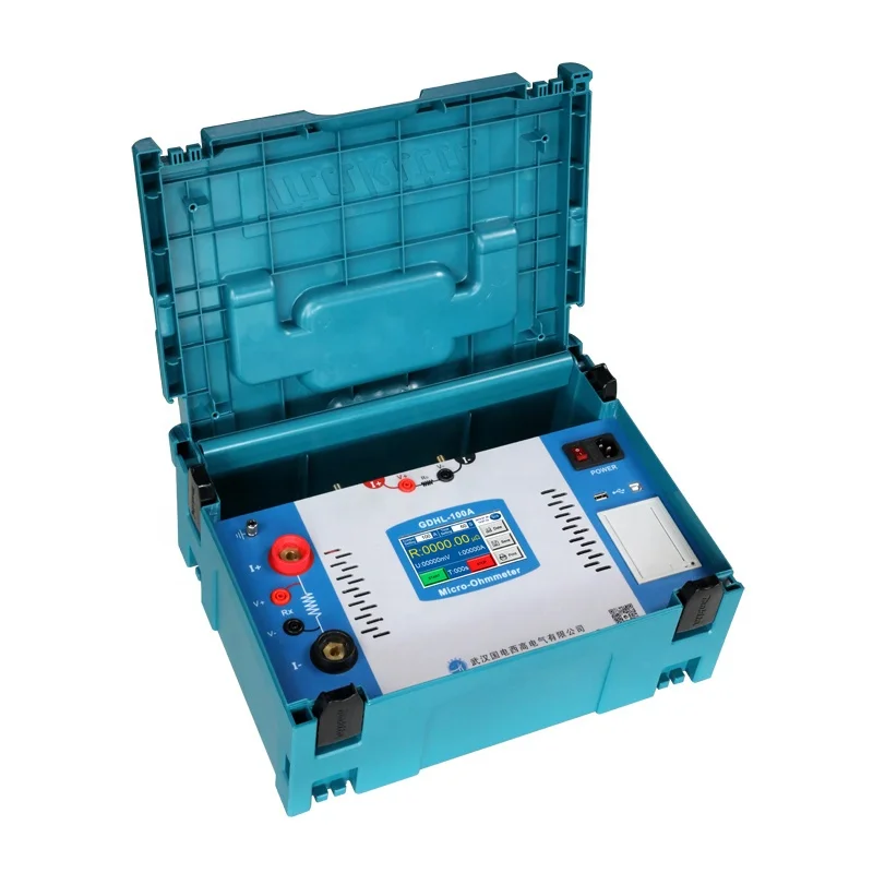HV HIPOT GDHL-100A Micro-Ohmmeter Circuit Breaker Contact/Loop Resistance Tester