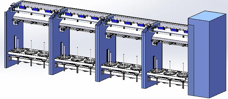 Twisted Rope Bobbin Winder Cone Winding Yarn Twisting Machine