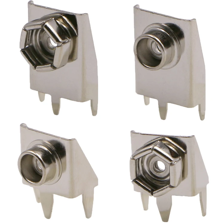 Nickel Plated Brass 9 Volt Battery Contact 9V PCB Battery Terminal BC-693-NI