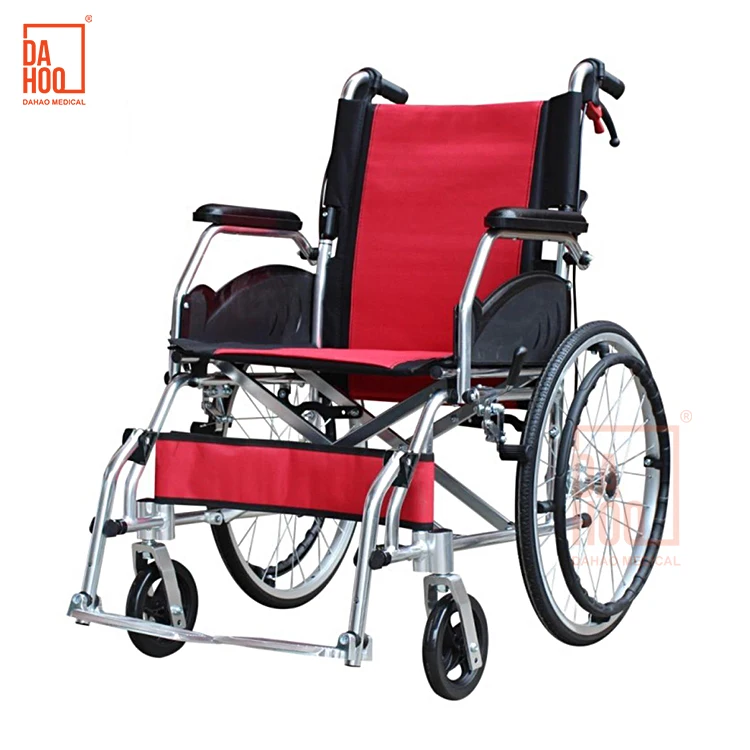 Wholesale Latest Design Aluminum Material Solid Tire Foldable Portable Manual Lightweight Pediatric Wheelchair