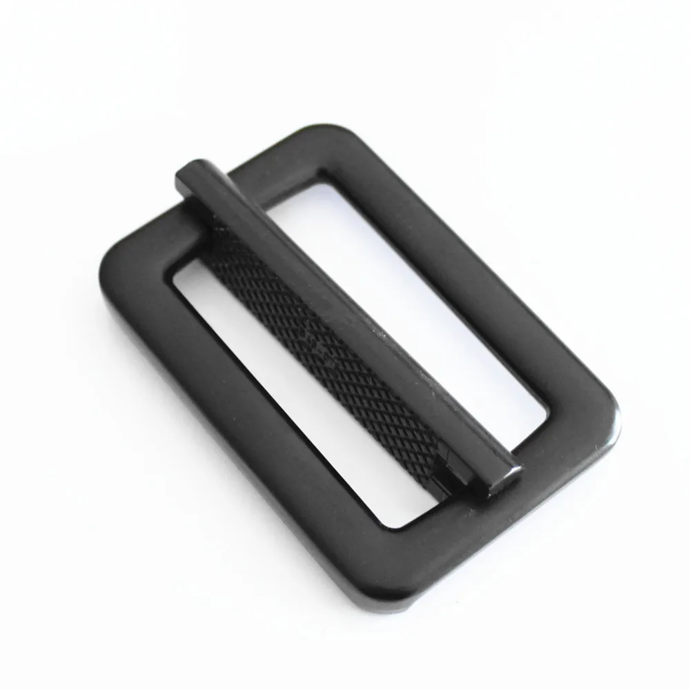 High quality strap adjustable center bar Tri-glide metal side release bag buckle