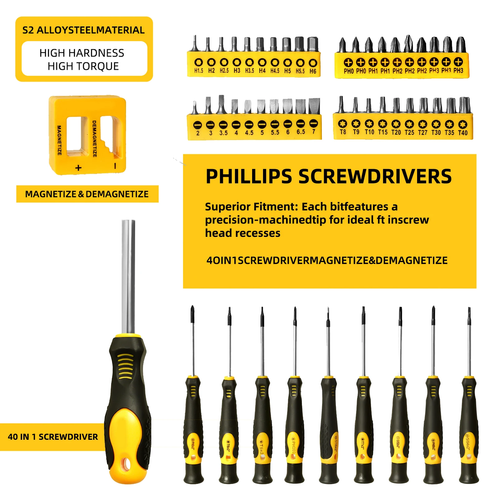 86PCS Multi-functional Household Screwdrivers Professional Magnetic Precision Tool Kit Screwdriver Set