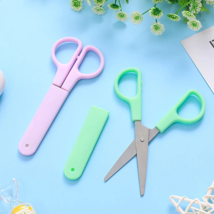 Простые однотонные Офисные ножницы, безопасные и удобные офисные принадлежности, набор фирменных офисных принадлежностей