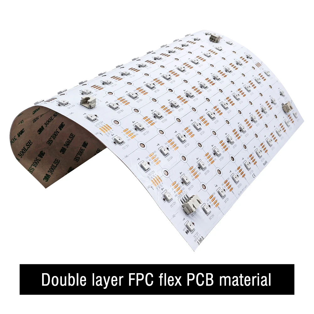 High Brightness Pixel RGB addressable RGBIC 12V 100LED SMD 5050 Cuttable Matrix led sheet for Light Box Backlight Lighting