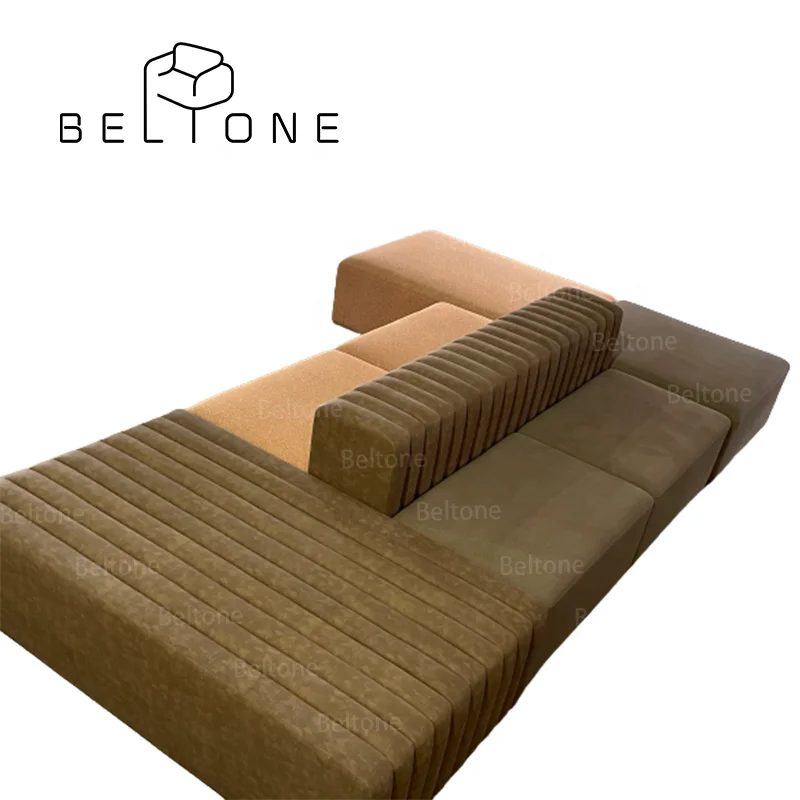 Modern luxury 5 star Hotel Lobby  Furniture Customized Modern Cosy Couch Tailor Sofa