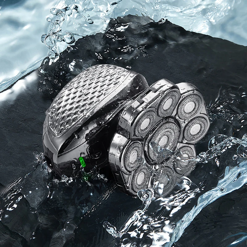 Suttik LK-9300 Multifunction Men 9D Independently 9 Cutter Floating Head Waterproof Electric Razor USB Charge Trimmer for Men