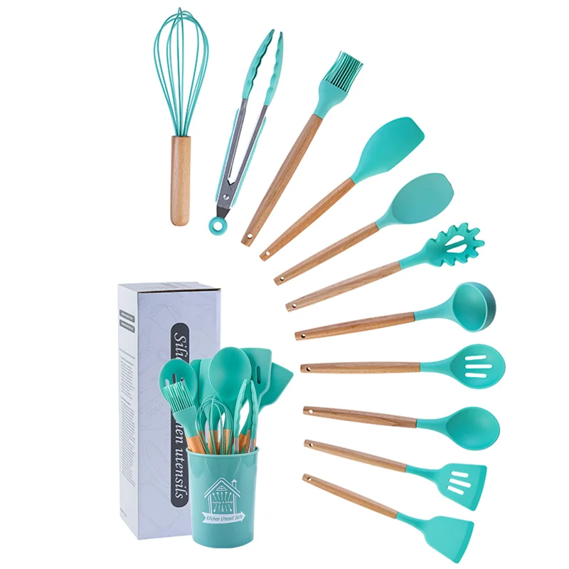 Amazon sells Household kitchen accessories 12pcs silicone cooking utensil set