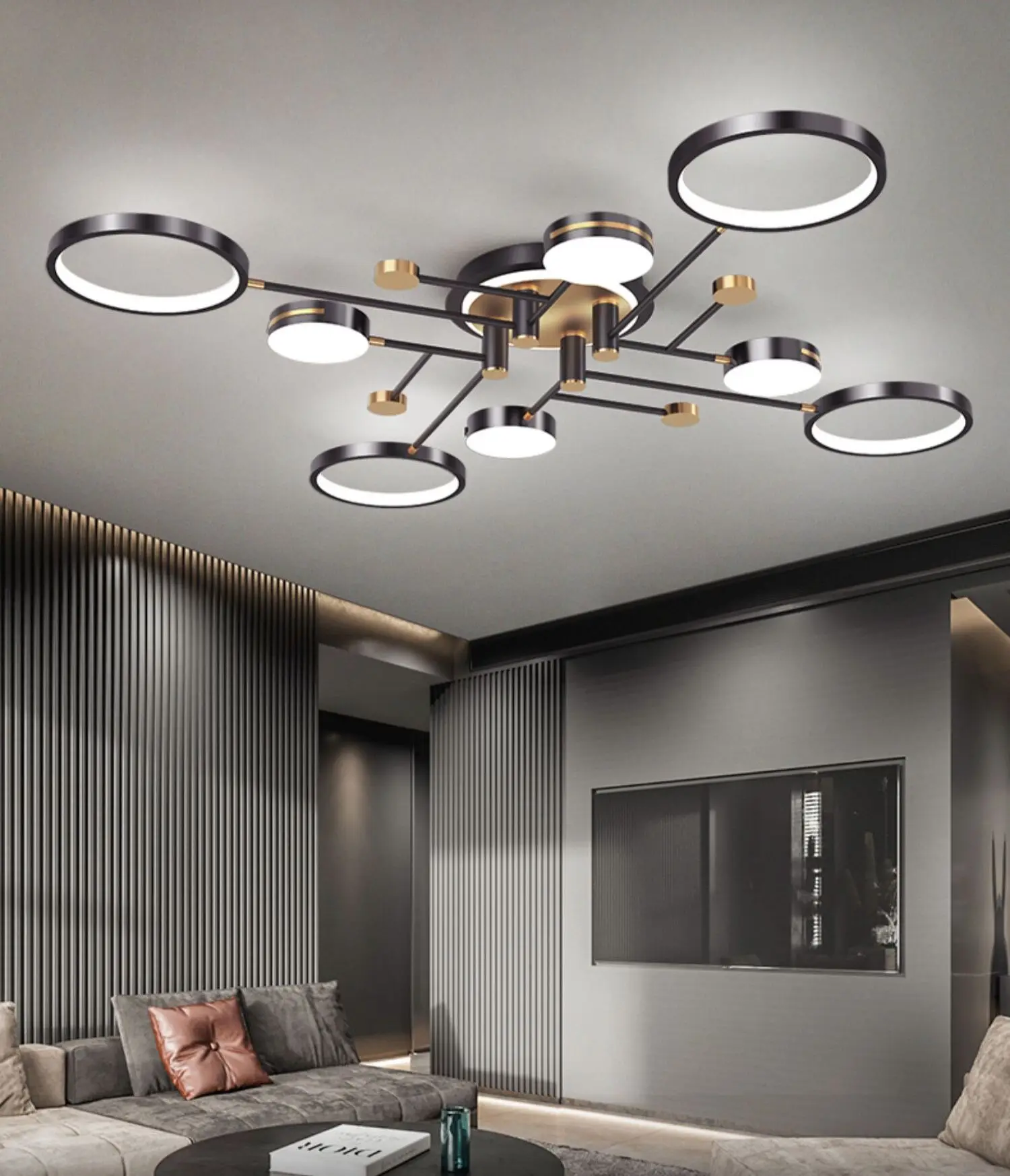 Led lights for home Chandelier light fittings Nordic Pendant light Restaurant Hotel Cafe Office 8 bulbs Customized Wholesale