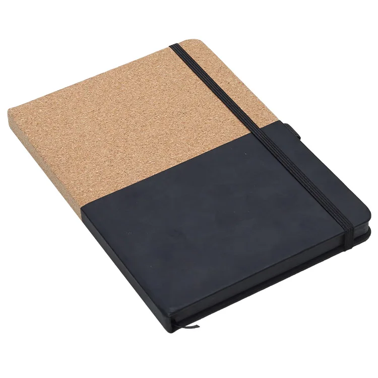 New product 2022 A5 ECO Friendly Notebook Cork and Line Composition Hardcover Notebook
