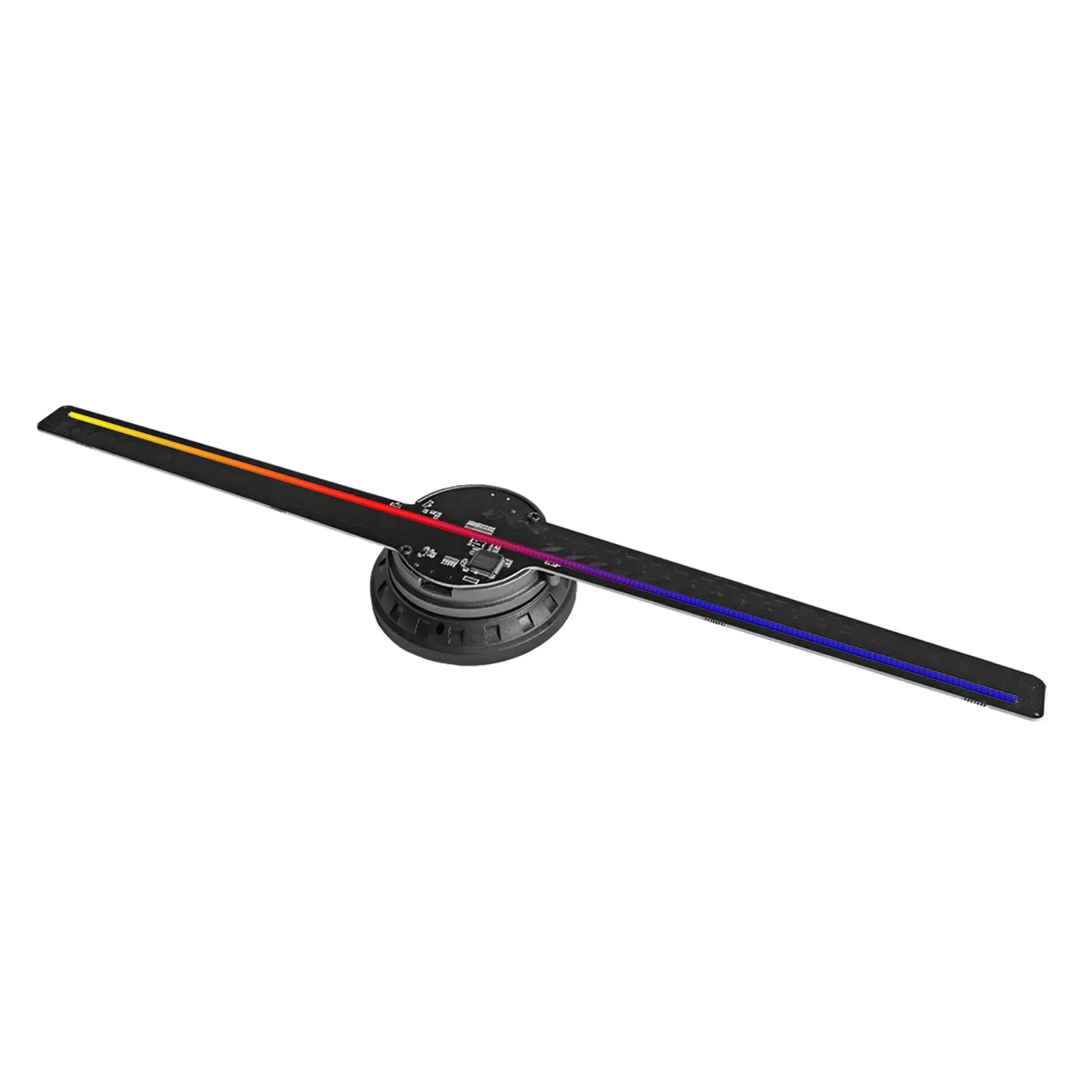 3D Hologram Fan,32CM 3D Hologram Projector Advertising Display with 1.2 Inches Thick, 700 Video Library and 224 LED