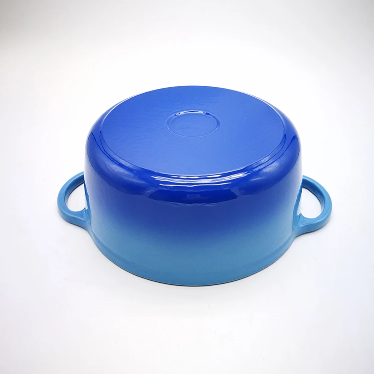 
Fashion Round Edge Cookwarel Casserole Enamel Cast Iron Cooking Pot 