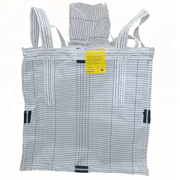 Factory Direct Big Bag Conductive FIBC Super Sack anti Static electric conductive Type C Jumbo Bulk Bag for Dangerous