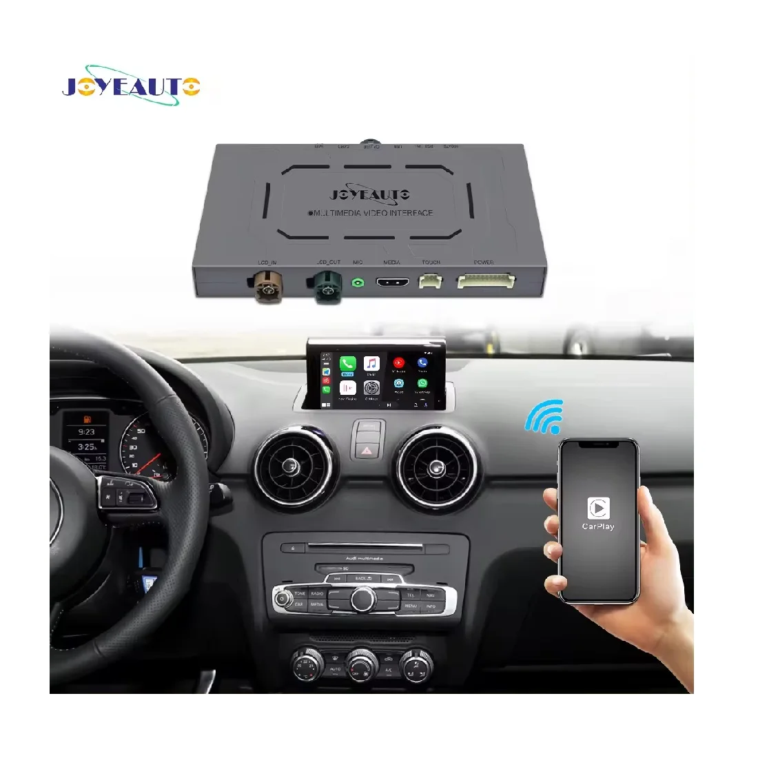Беспроводной комплект Apple Carplay Joyeauto беспроводной модуль интерфейса Android для 2012-2019 Audi A1 Q3 MMI 2G 3G CarPlay IOS Airplay