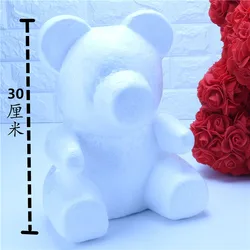 Wholesale 40cm Foam Bear Embryo Immortal Flower Unicorn Rose Bear Mold KT Cat Foam Model