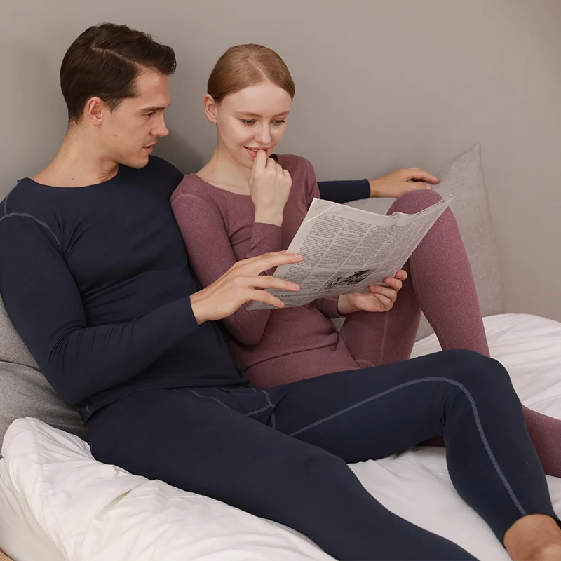 Оптовая продажа с фабрики одежда мужской пижамный комплект из двух предметов для сна длинным рукавом и круглым вырезом повседневные пижамы мужчин мужские