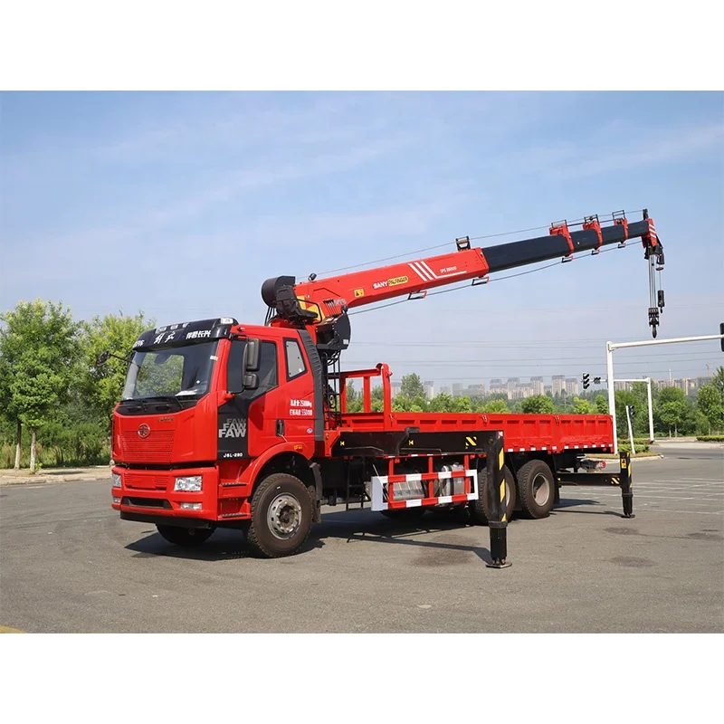 Последняя цена автокран FAW J6P J5P 6x4 12 тонн