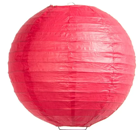  Wholesale Cheap Chinese Love Folk Art Solid Colour UV Printing 4 Color Decorations Weddings White Round LED Light Paper Lantern