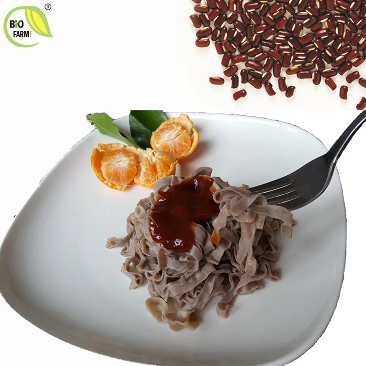Organic gluten free dried red adzuki bean noodles