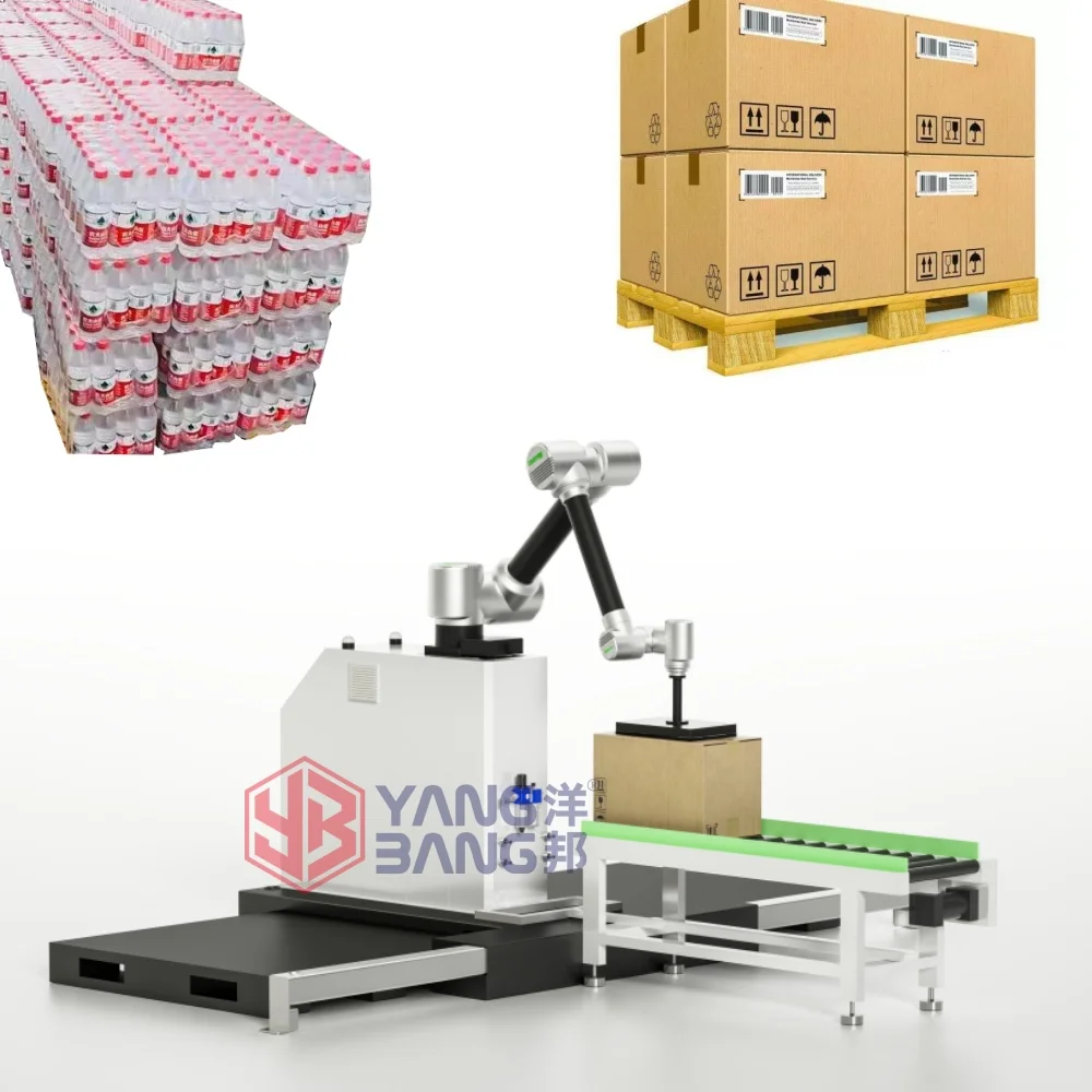 YB-MD16 Robot Palletizer Arm Gripper Bag Carton Box Palletizer Stacking Machine for Bagging Production Line