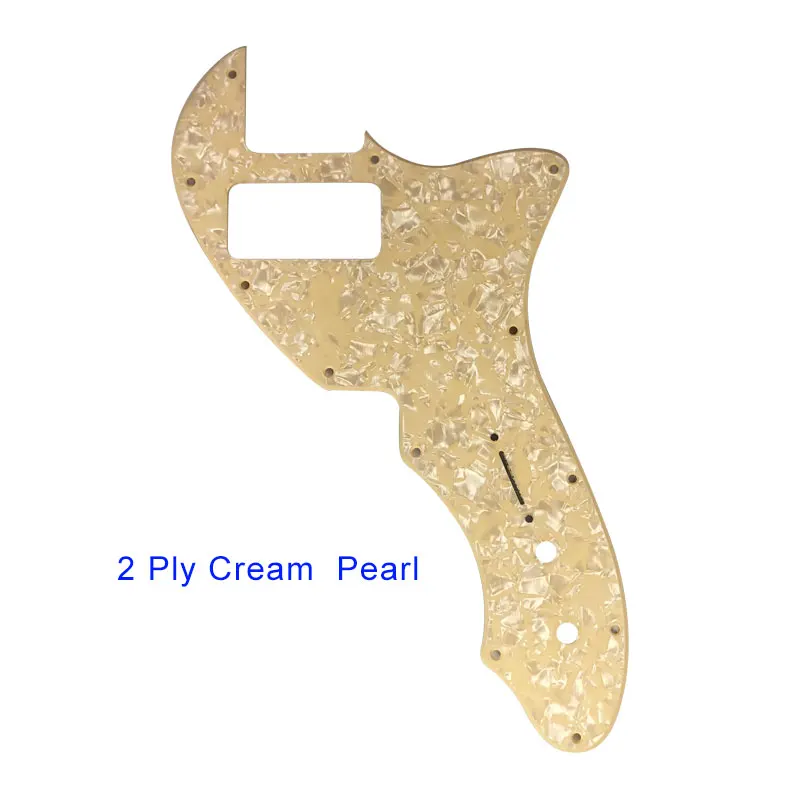 Pleroo Custom Guitar Parts - For US Thinline Teles 69 Guitar Pickguard With TV Jones Pickup Scratch Plate, Multicolor Choice