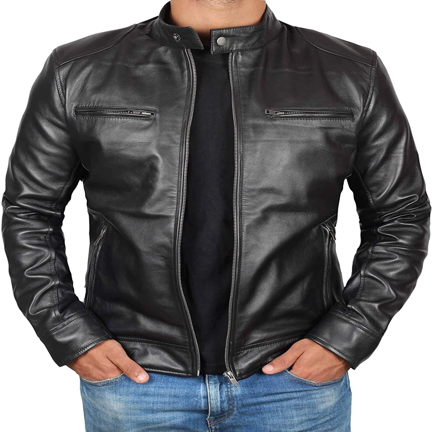 men fashion Casual Motorcycle Warm coat large size suede winter men leather jackets