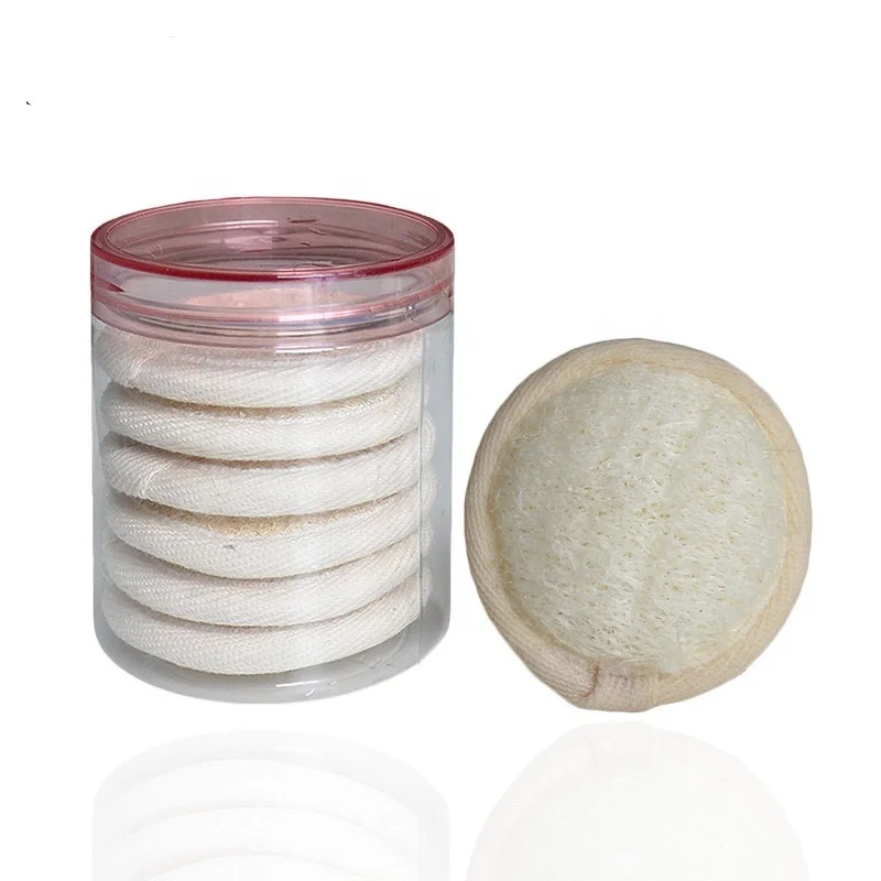 Facial Loofah Pads Face Exfoliator Pad Cleanser Sponges Natural Exfoliating 6.5cm or Custom for Clean and Vibrant Facial Skin