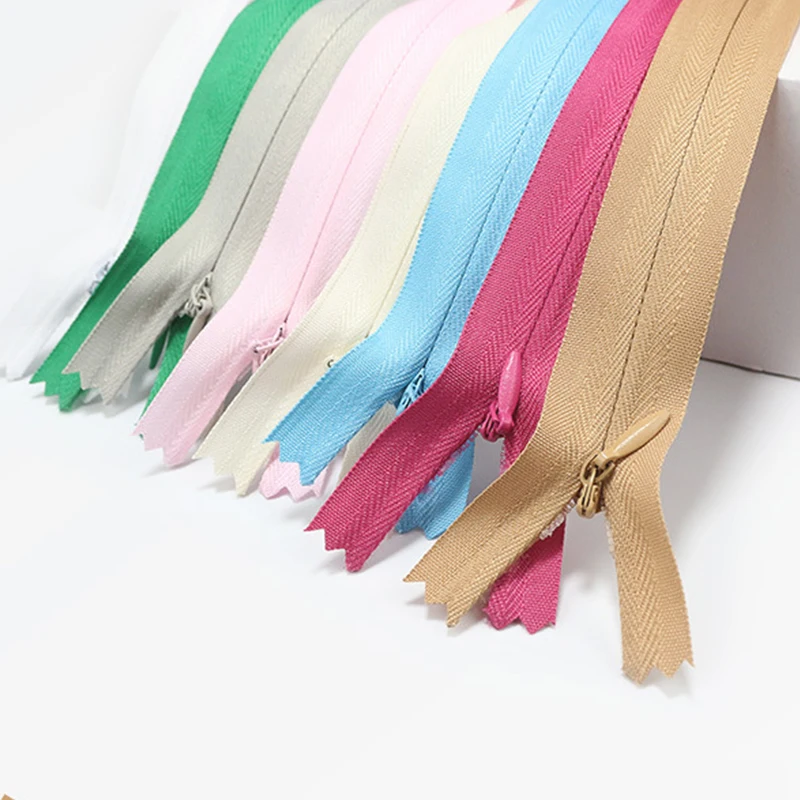 18cm 25cm 30cm 40cm 50cm 60cm 15-colors optional #3 zipper clothing design nylon invisible zipper for sale