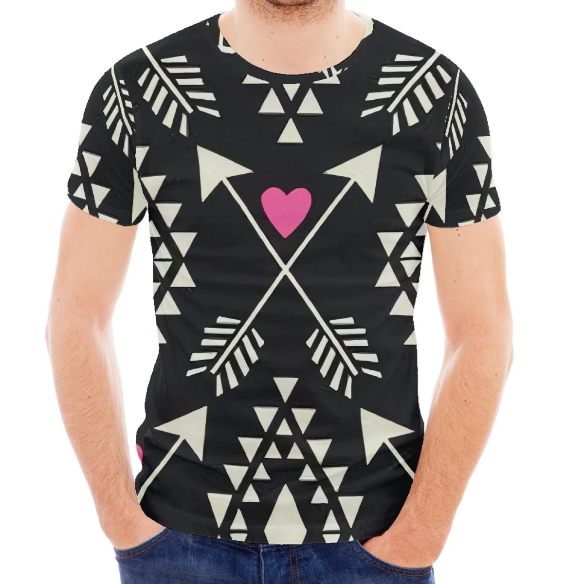 Dropshipping Clothes Custom Pattern Fashional Casual Short Sleeve T Shirt For Men Mexico Navajo Shirt For Men Summer Clothing