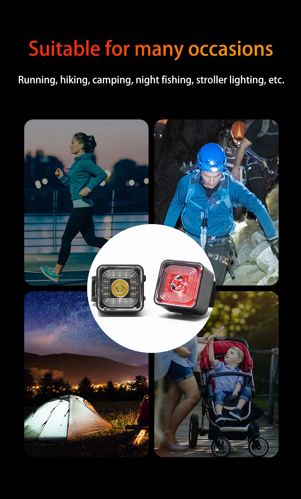 Hot Sale Battery Cycle Lights Accessories Bicycle Red and Blue Light