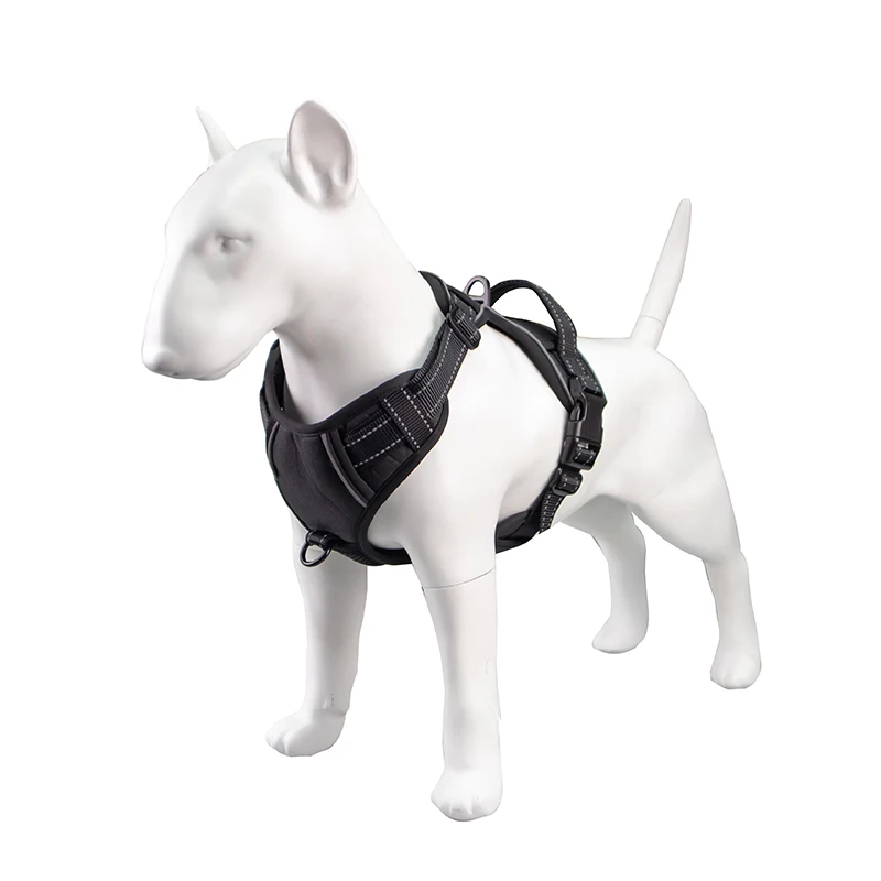 Top Selling No Pull Reflective Padded Breathable Mesh Nylon Working Custom Pet Dog Harness for Big Small Dog