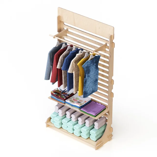 Лучший итальянский индивидуальный дизайн регулируемые полки, соединяющиеся деревянные витрины для магазина одежды