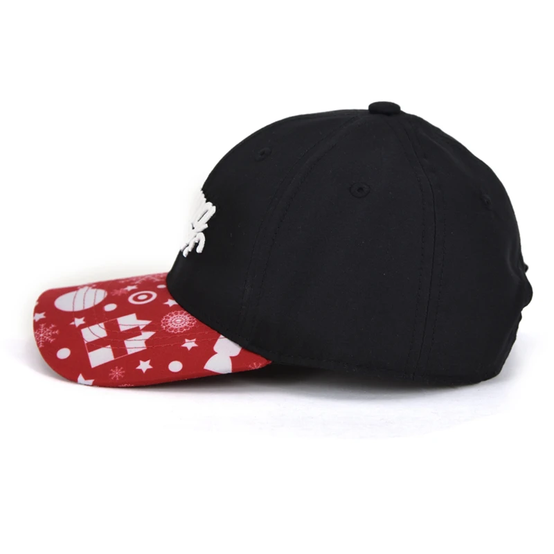 Manufacturers outdoor custom 3D embroidered print brim sports baseball baby christmas hats cap