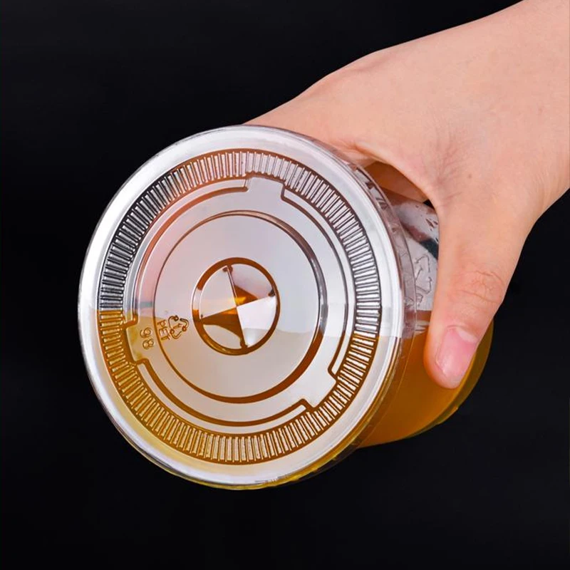 Factory Custom Printing Logo 16oz 24oz 32oz Clear Cold Drink Disposable Plastic PET Cups With Lids