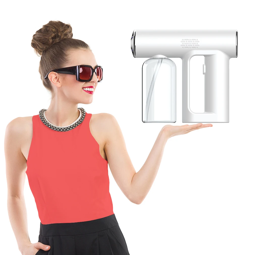  Chinese OEM wireless nano disinfection spray mist gun for sterilization on many