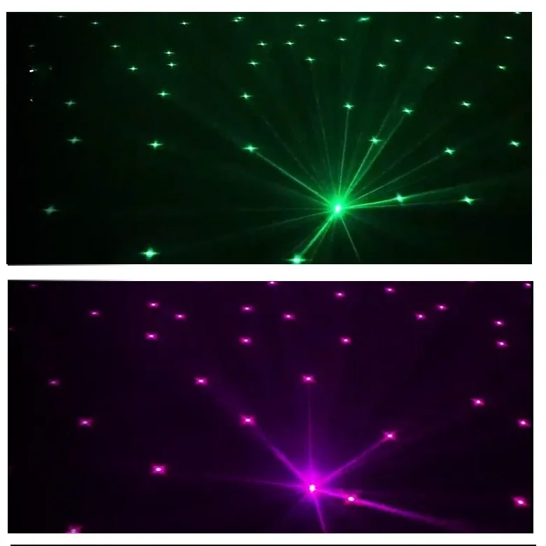 Starry new four-eyed starry sky light full-color starry sky laser light atmosphere laser light bar private room