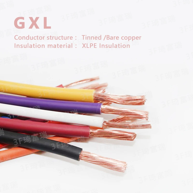 SAE J1128 GXL Primary Auto Wire 125C XLPE insulation automotive cable 18awg Tinned copper GXL XLPE insulated auto wire