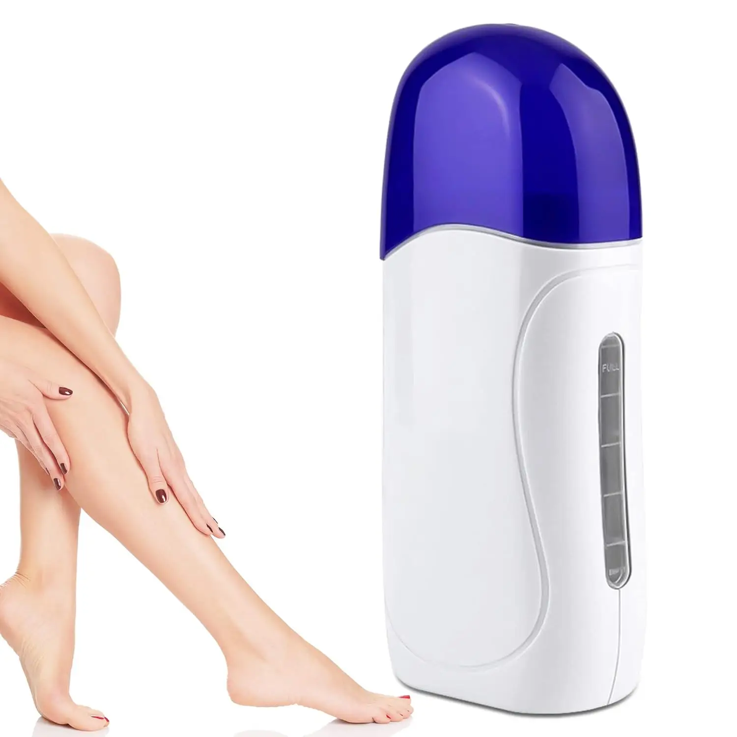 Roll on Wax Warmer Portable Waxing Single Roller For Women Men Body Waxing Coarse Hair Removal
