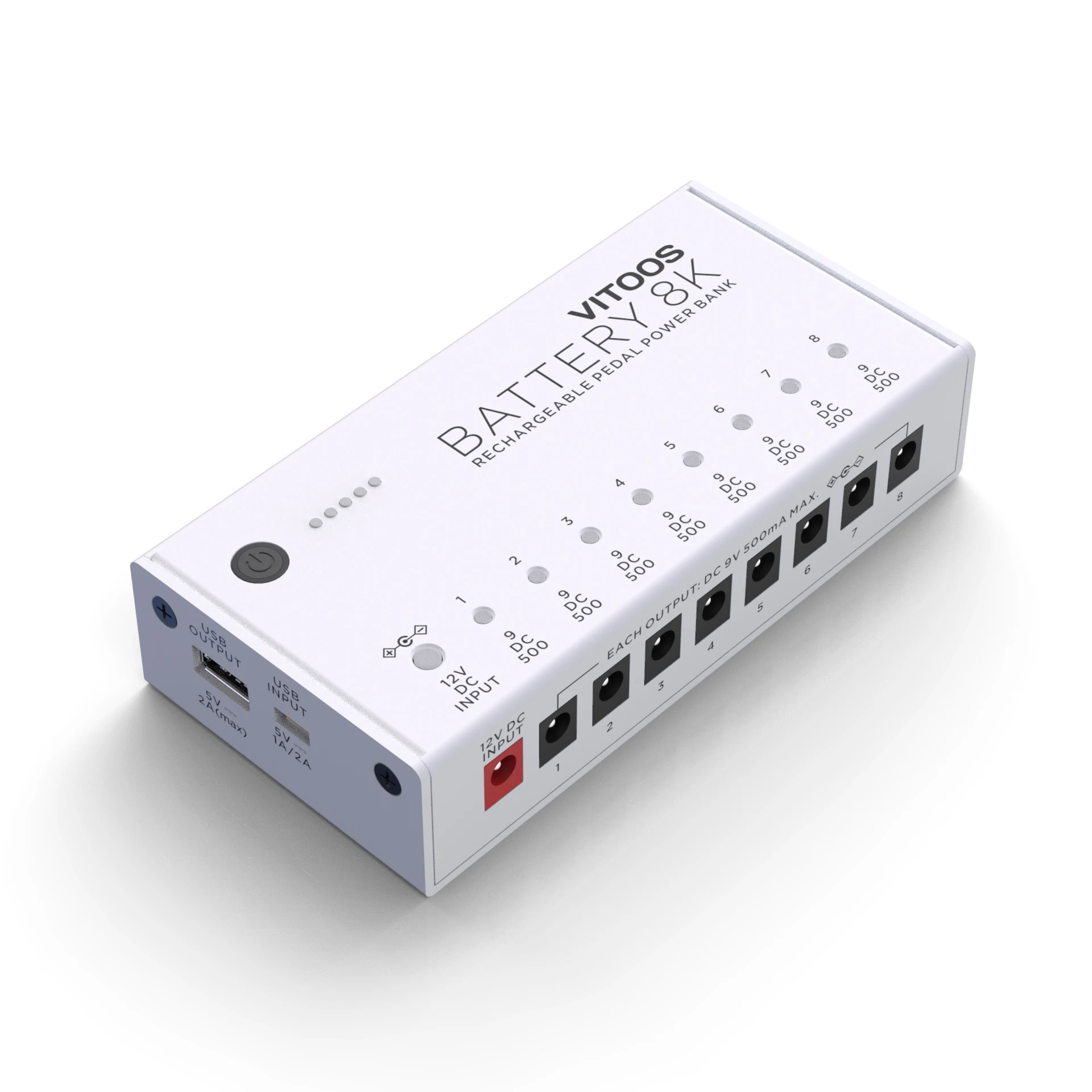 VITOOS BATTERY8K BT8K Lithium Battery Effect Pedal Power Supply Fully Isolated Filter Ripple Noise Reduction High Power