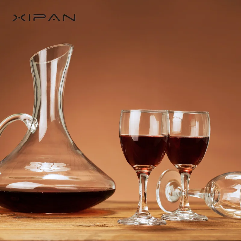 Hot Sale Wine Decanters with Handle Custom Wine Decanter Set for Red Wine Vodka Liquor Whiskey