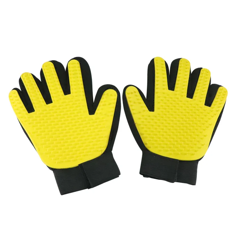 Оптовая продажа от фабрики Guantes de mascotas Pet Spa-салфетки для купания перчатки чистки собак перчатка удаления шерсти домашних животных