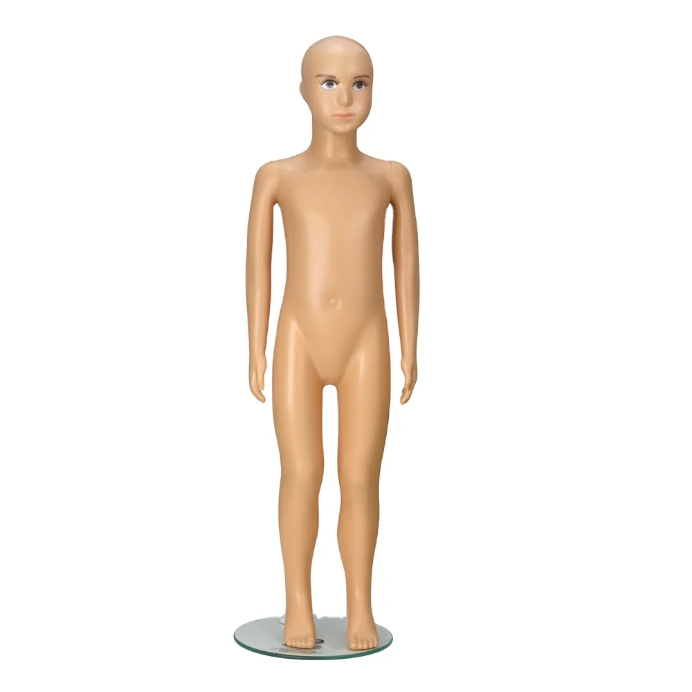 Wholesale Make Up Kids Full Body Glossy Fiberglass Mannequin White Black Chrome Standing Baby Child Mannequins