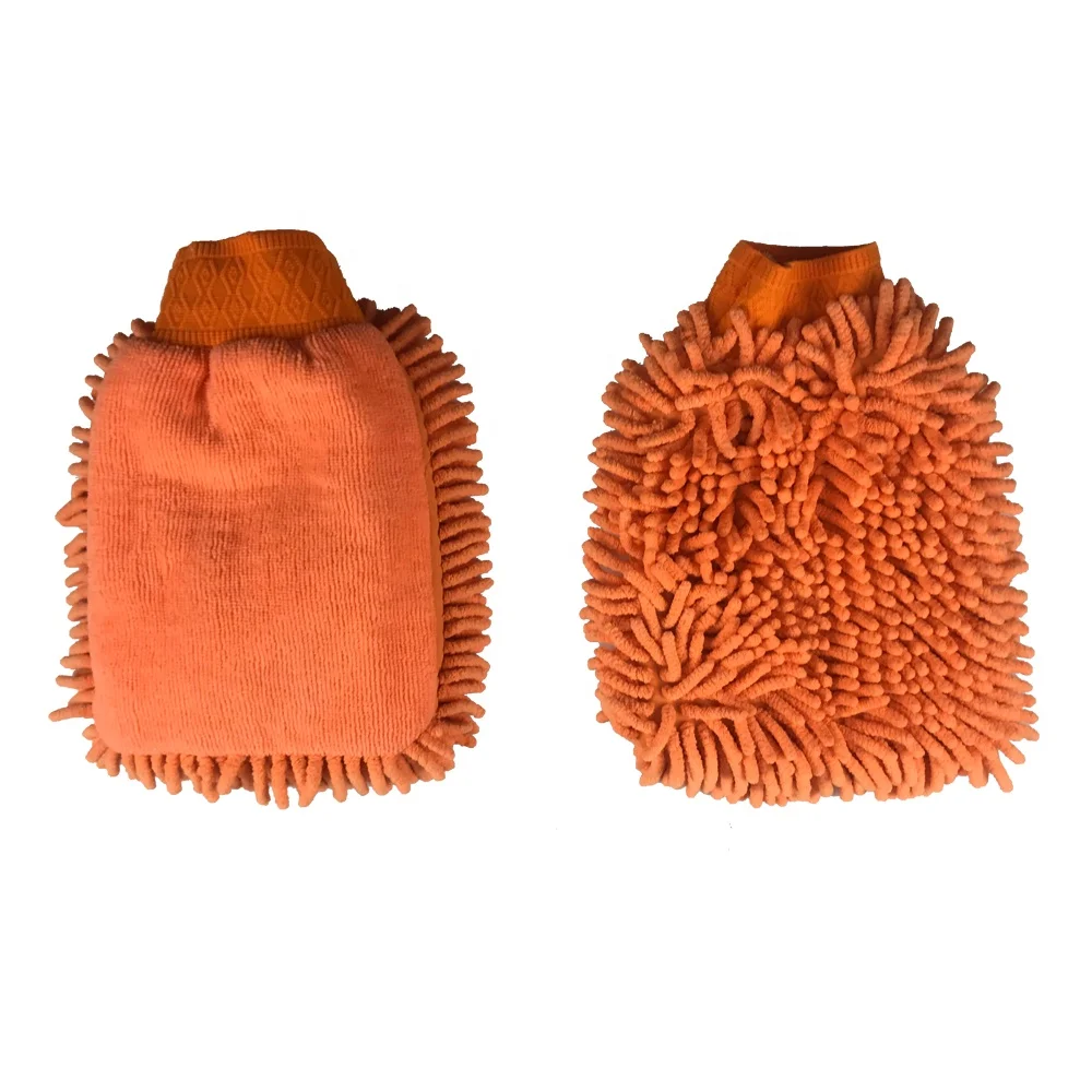 Reusable car washing mitt care detailing mitts car house waxing glove washing microfiber cleaning mitt
