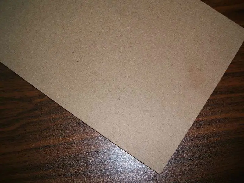 Cheap dark brown 4x8 smooth surface and embossed back tempered 4mm hardboard sheet for furniture
