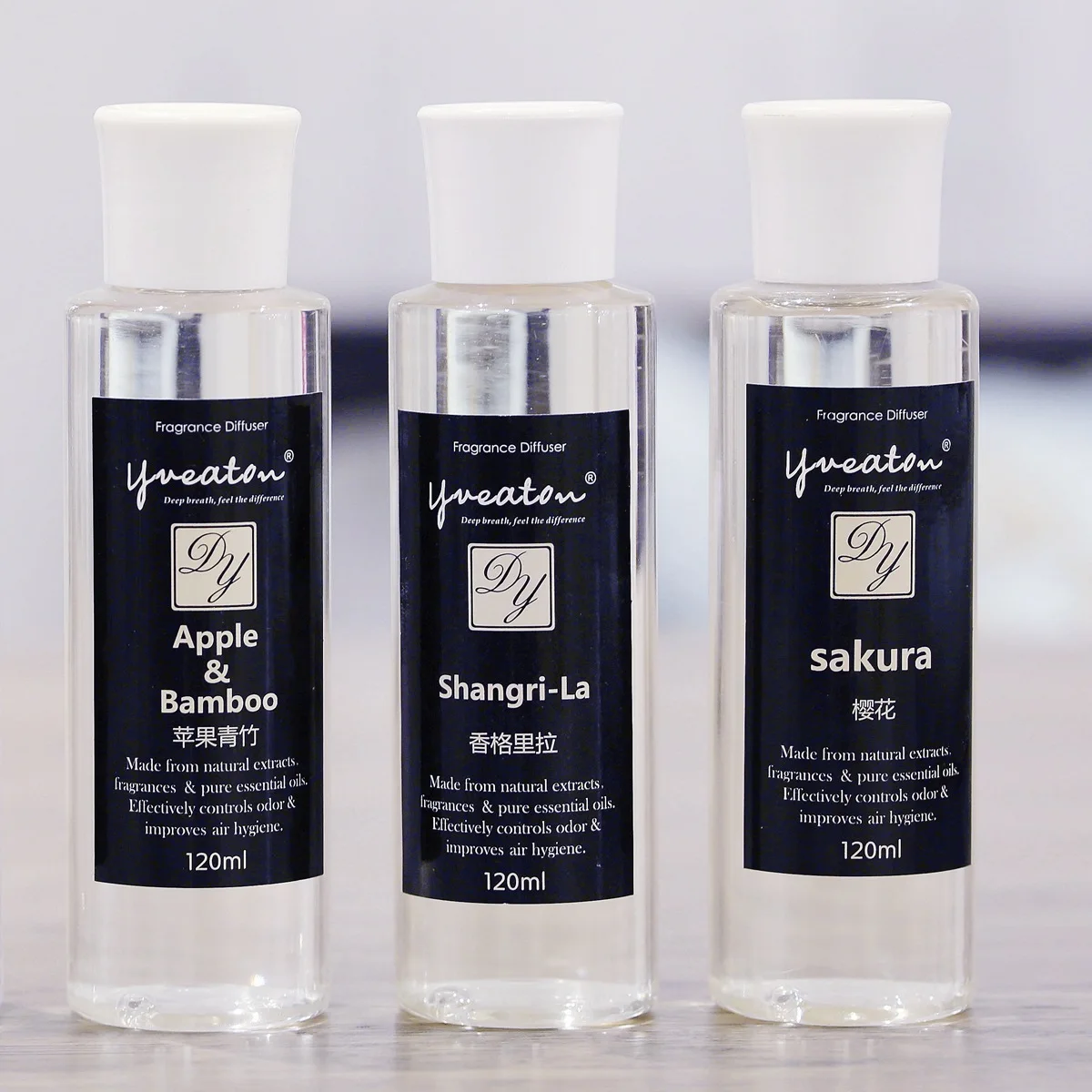 Factory Direct OEM Natural Plant Flower Aromatherapy Scented Reed Diffuser Refill Oils PET Bottles With Box Packaging customized