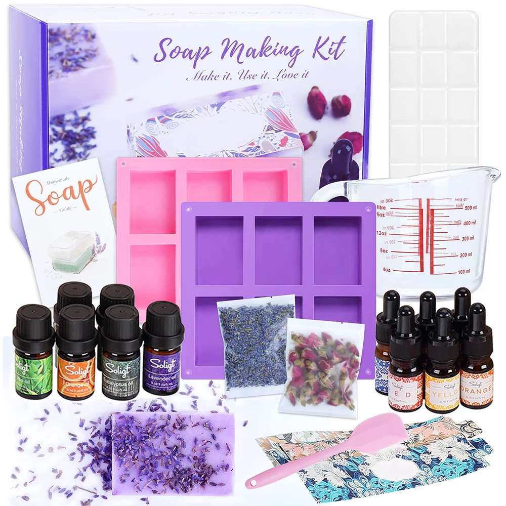 Детский Набор для изготовления мыла Diy Craft Project Diy с формочками для мыла и основанием для мыла