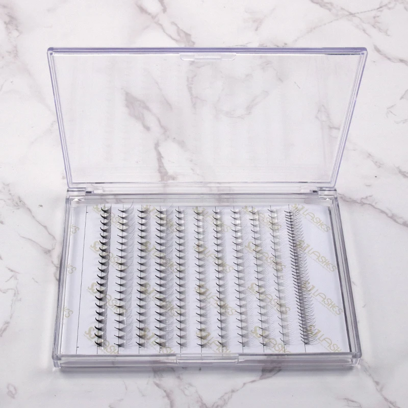 Eyelash Extension Pre Made Fans Lashes 4D 5D Short Stem Loose Premade Volume Fans lash Vendor