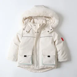 Clothing Manufacturers Custom Winter Toddlers Thick Windbreaker Cotton Jacket Overalls Pants Fleece Ski Cloth Suit Baby Snowsuit